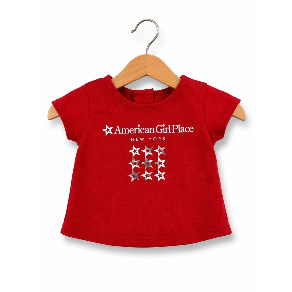 American Girl Place New York Red Star Graphic Doll T-Shirt for 18 Inch Dolls